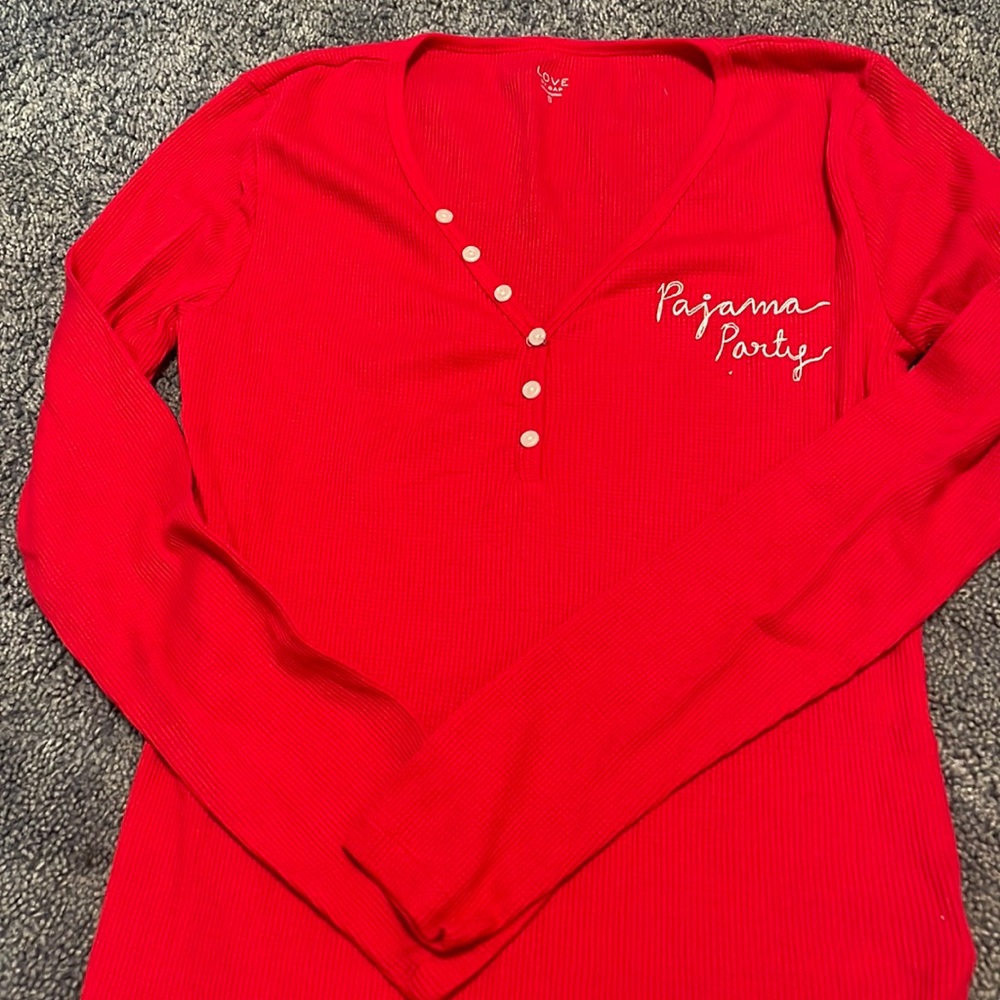 Red Gap waffle pajama top-never worn